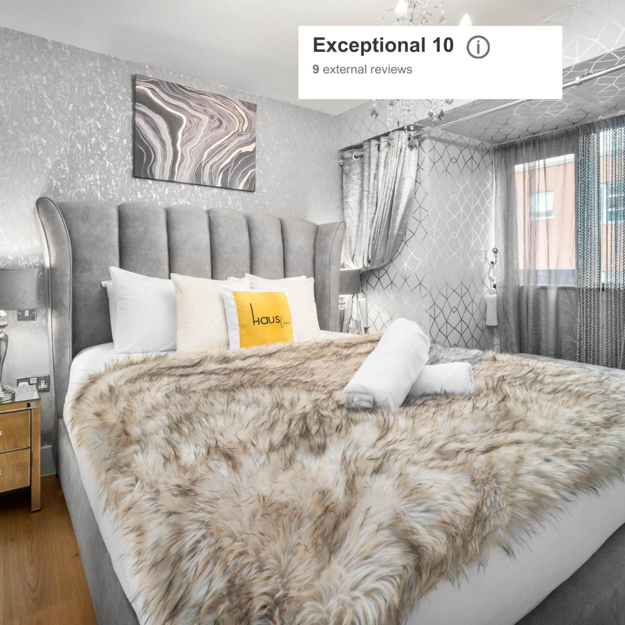 Luxury 1 Bed Flat With Parking 11K - Top Rated - Netflix - Wifi - 70 Inch Smart Tv - Birmingham City Centre - Tv In Bedroom - Top Rated Экстерьер фото